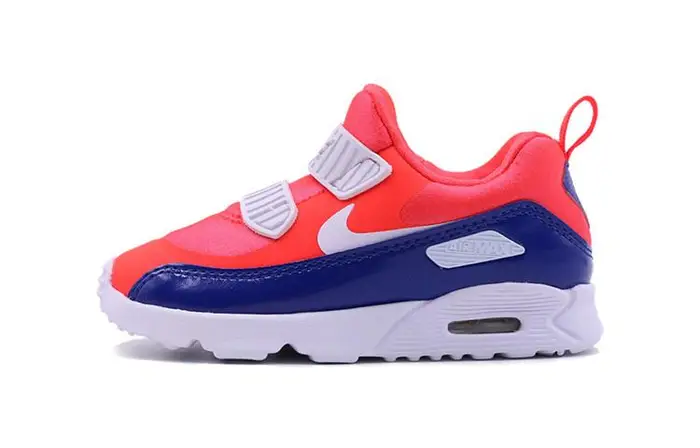 Nike Scarpe da Corsa Tiny 90 Antiscivolo Ammortizzate Basse Rosso Blu Bianco Neonato e Bambino 881924-604 23 5