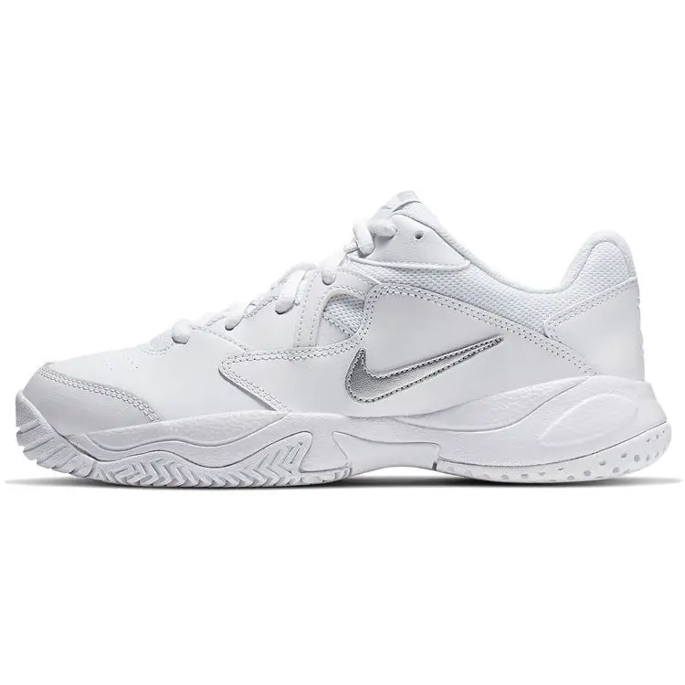 Nike Scarpe da ginnastica da donna Court Lite 2 bianche argento metallizzato bianco AR8838-101 35 5