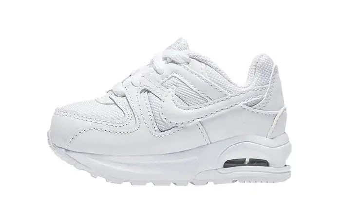 Nike Scarpe Air Max Command Basse per Bambini Piccoli Bianche Neonato e Bambino 844348-101
