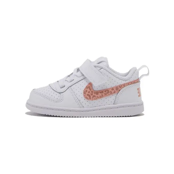 Nike Scarpe Court Borough Low Walker Sneaker per neonato Bianco 870030-101