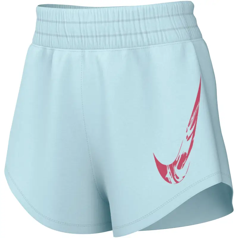 Nike Short da donna a vita media con sottopantaloncino integrato One Swoosh Dri-FIT Bleu
