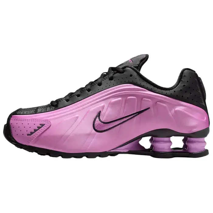 Nike Shox R4 Comode Traspiranti Reattive Scarpe da Corsa Sneaker Donna Nero Viola AR3565-014