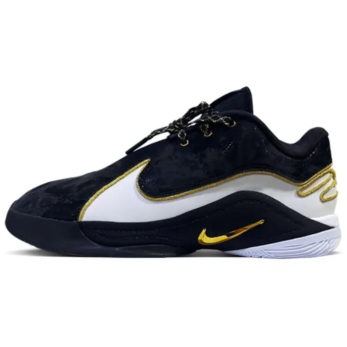 Sneaker da uomo Nike LeBron 22 EP Mogul Bianco Nero Oro Metallizzato HV8453-100 45