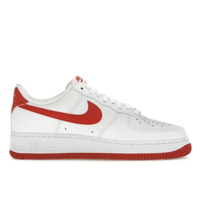 Sneakers da uomo Nike Air Force 1 07 Bianco Rosso Drago FJ4146-106 43