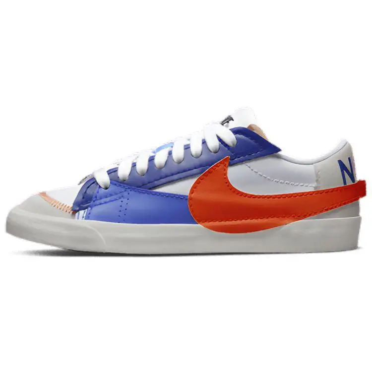 Nike Sneakers da uomo Blazer Low 77 Jumbo Deep Royal Safety Orange Bianco Safety-Orange-Sail-Blu profondo-Blu medio DV9122-181 42 5
