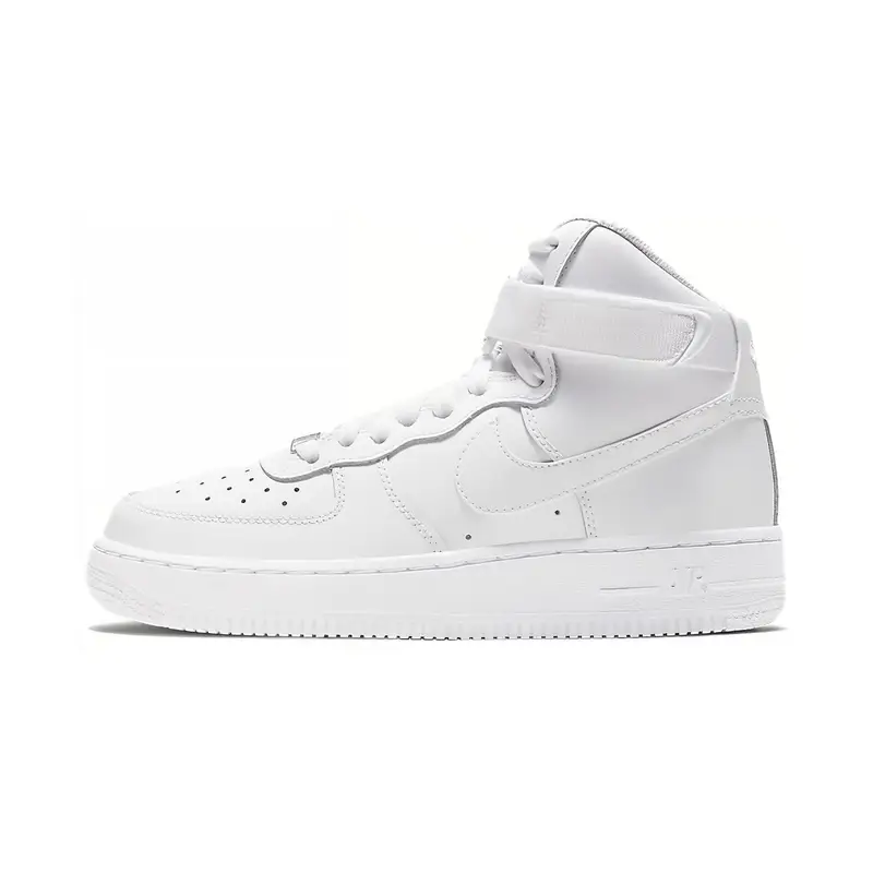 Sneakers Nike Air Force 1 High LE GS Triple White Bambino DH2943-111 40