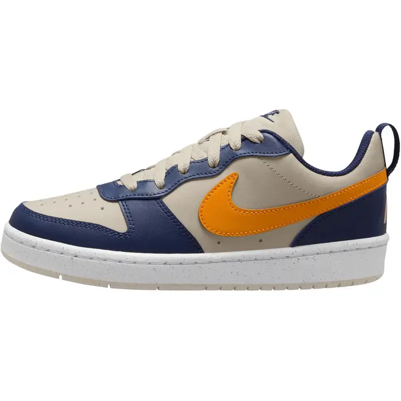 Nike Sneakers Court Borough Low Recraft GS Blu Navy Mezzanotte Buccia d Arancia Bambini Blu Light-Orewood-Brown Bianco DV5456-126