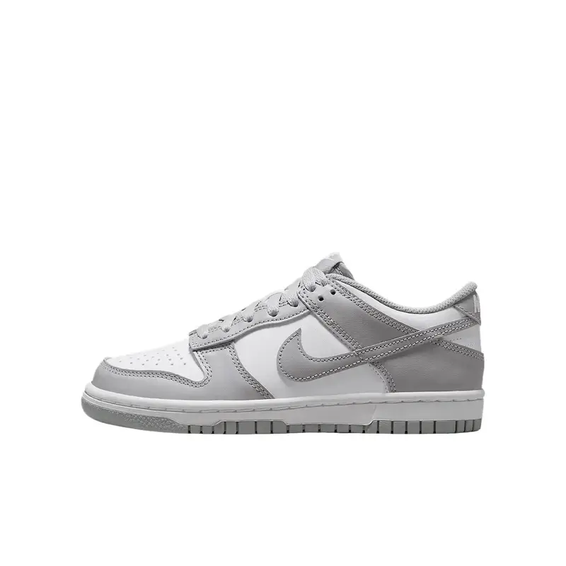 Sneakers Nike Dunk Low GS Grigio Fumo Chiaro Bambini Bianco FB9109-123 36.5
