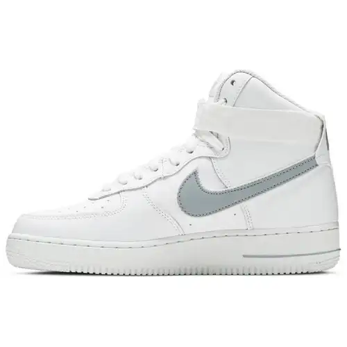 Nike Sneakers Unisex Air Force 1 High 07 Bianco Grigio Lupo AT4141-100