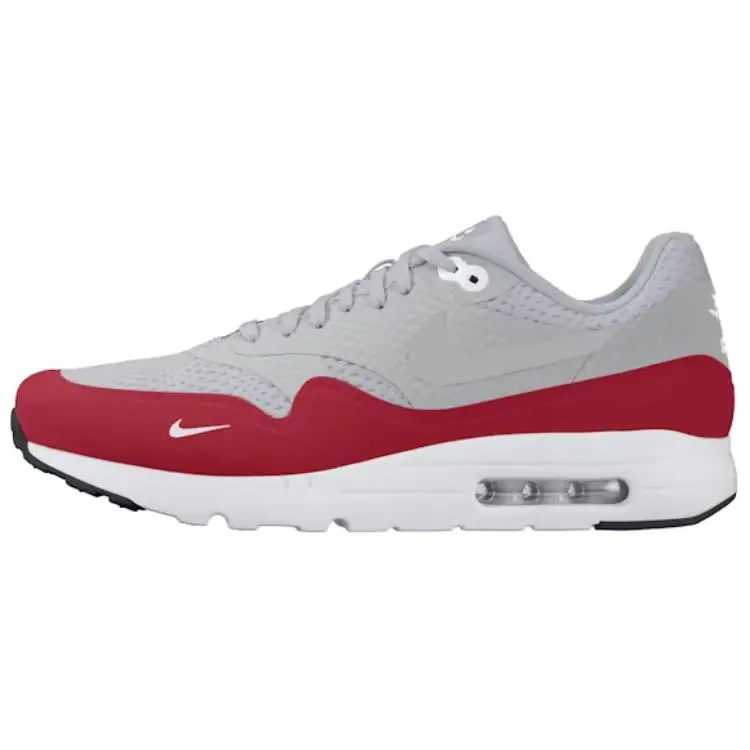 Nike Sneakers Unisex Air Max 1 Ultra Essential Rosso Università Grigio Neutro Rosso Università-Bianco-Nero 819476-006