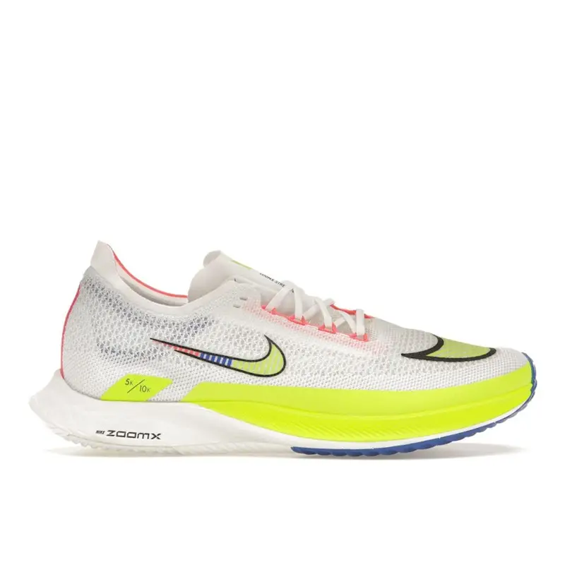 Nike Sneakers Unisex ZoomX Streakfly Premium Bianco Blu Racer Volt Nero Giallo Fluorescente Rosso Brillante DX1626-100