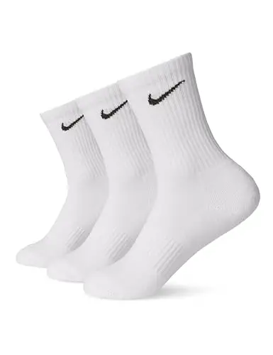 NIKE Socks Everyday Ltwt, Calzini Uomo, Bianco (White/Black)