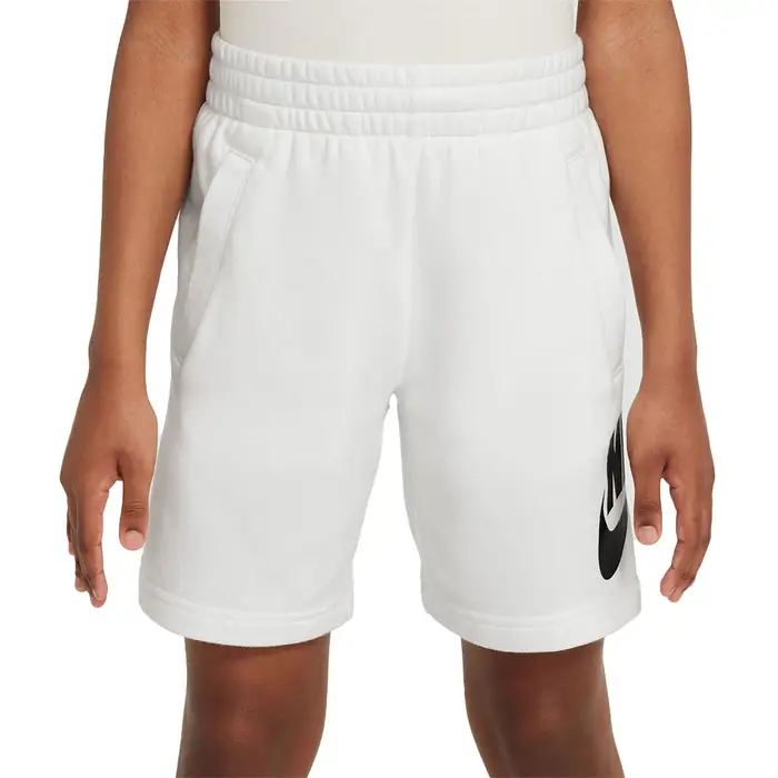 Nike Sportswear Club Fleece Shorts Sportivi Bianco Bambino - Ragazzo