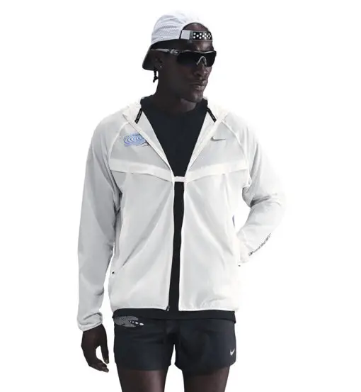 Nike Stride Repel UV M - giacca running - uomo White