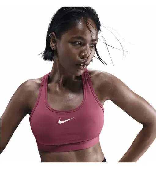 Nike Swoosh W - reggiseno sportivo medio sostegno - donna Light Pink