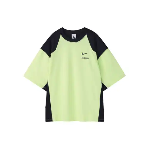 Nike T-shirt x Ambush (Dimensionamento dell Asia) Verde Fantasma/Nero Streetwear Donna CW8002-358
