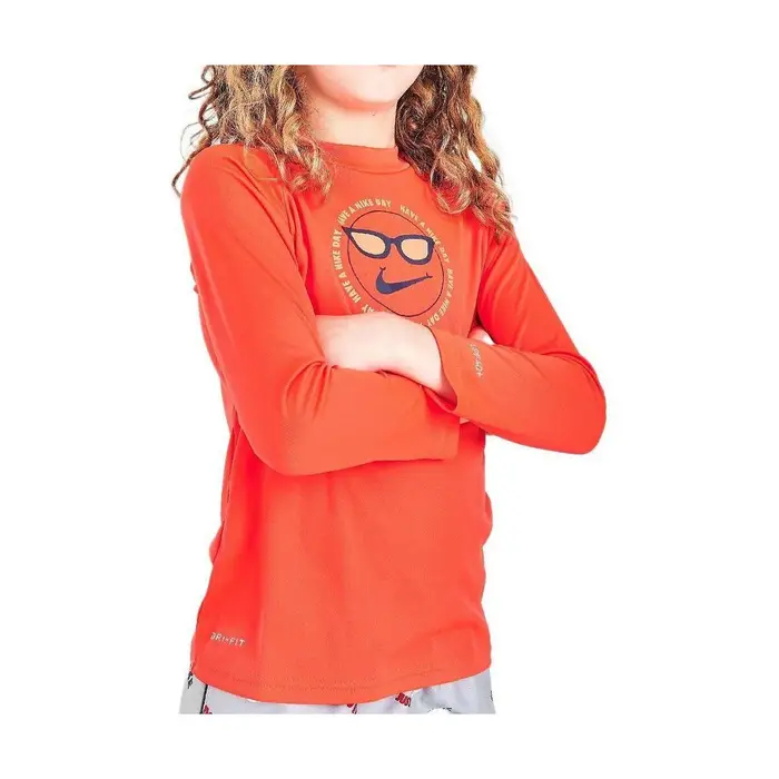 T-shirts a maniche lunghe Nike Sleeve Hydrogua Rosso