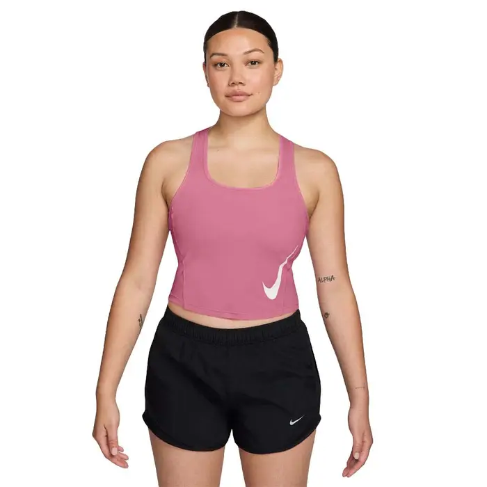 Tempo Swoosh Canotta Running Peony Rosa Foam Donna