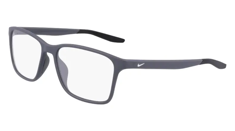 Nike Unisex 7117 034 Montature da vista Eco pet Grigio Squadrata Normale Fotocromatiche