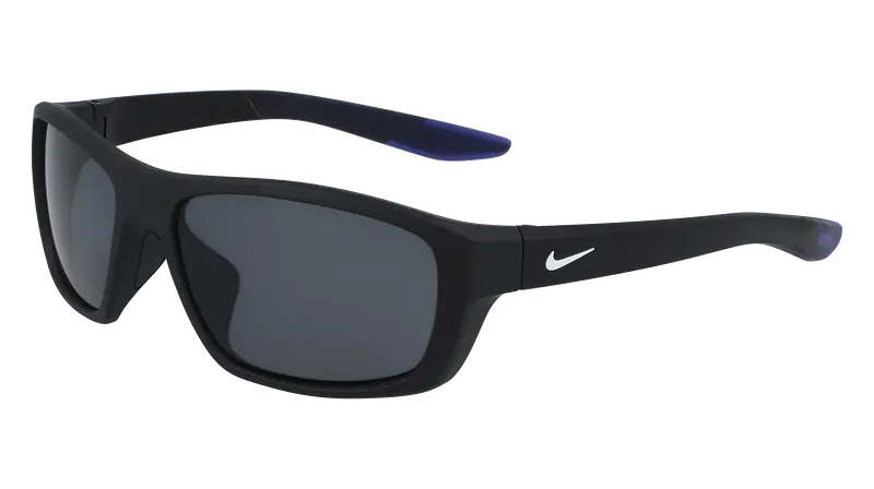 Nike Unisex BRAZEN BOOST FJ1975 010 Occhiali da sole Plastica Nero-opaco Grigio Squadrata Normale