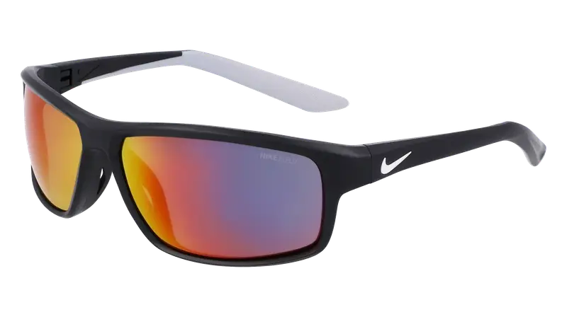 Nike Unisex RABID 22 E DV2152 010 Occhiali da sole Bio-iniettato Nero Grigio Squadrata Normale Fotocromatiche