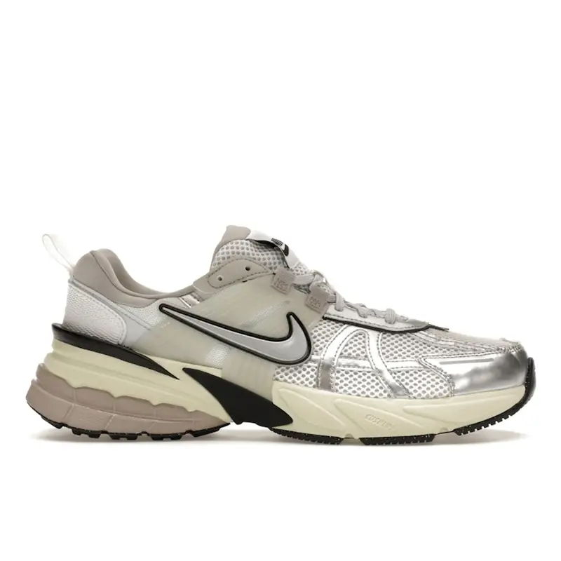 Nike Uomo V2K Run Platino Puro Argento Metallico Scarpe da Ginnastica Uomo Summit-White Light-Iron-Ore HJ4497-100