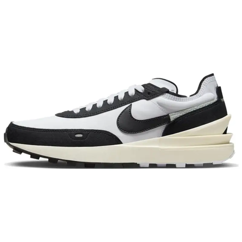 Nike Waffle One SE Split - Panda Sneakers da Uomo Bianco Argento Chiaro Latte di Cocco DZ2527-100
