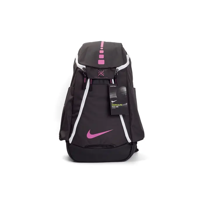 Zaino Nike Hoops Elite Grande Capacità con Cuscinetto d Aria Zaino Unisex Nero Rosa BA5259-061 Black Pink