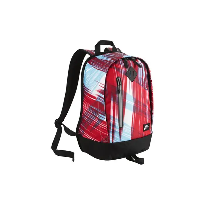 Nike Zaino Sportivo Tempo Libero Grande Capacità Chiusura a Zip Poliestere Zaino Unisex Nero Rosso BA4735-400
