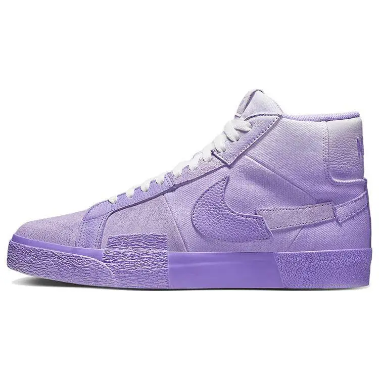 Nike Zoom Blazer Mid Premium SB Lilla Scarpe da Ginnastica da Uomo Viola Bianco DR9087-555