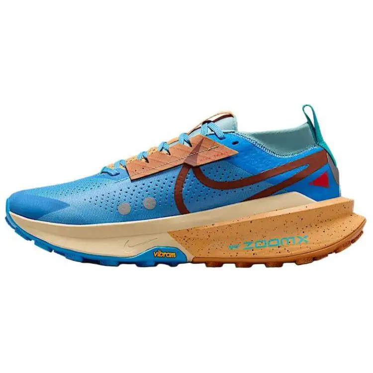 Nike ZoomX Zegama 2 Blue Beyond Copper Moon Scarpe da Ginnastica da Uomo Blu Foto Denim-Turchese FD5190-401