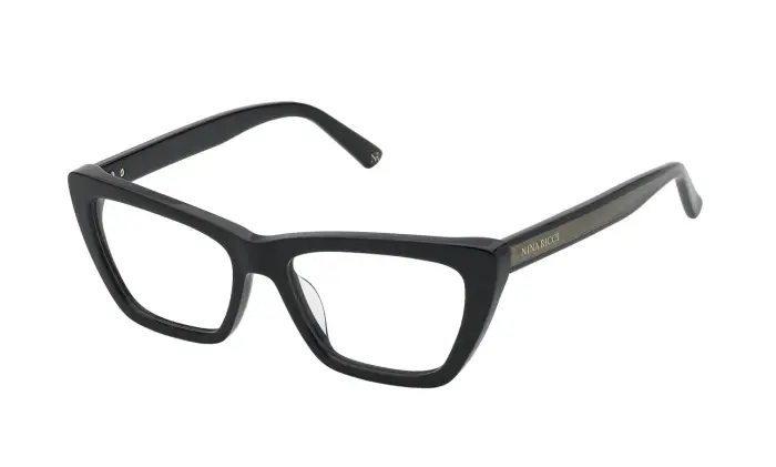 Nina Ricci Donna VNR363 700 Montature da vista Acetato Nero Squadrata