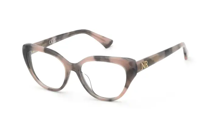 Nina Ricci Donna VNR467 0ALD Montature da vista Acetato Havana Farfalla