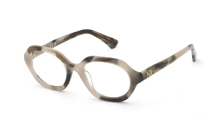 Nina Ricci Donna VNR468 06SK Montature da vista Acetato Havana Geometrica