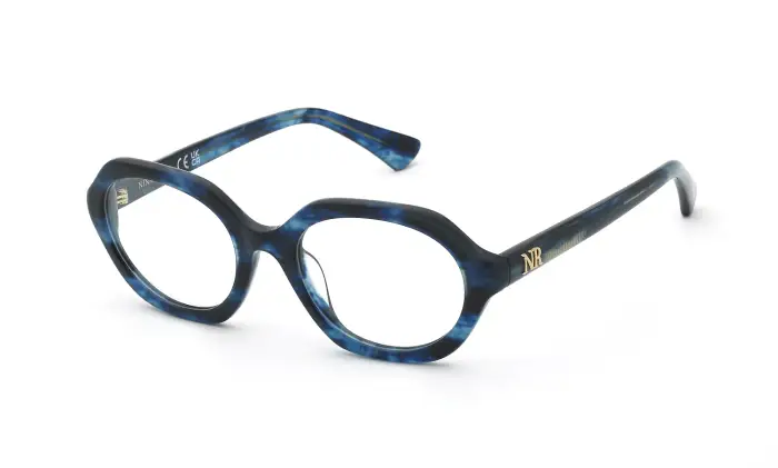 Nina Ricci Donna VNR468 0Q66 Montature da vista Acetato Blu Geometrica