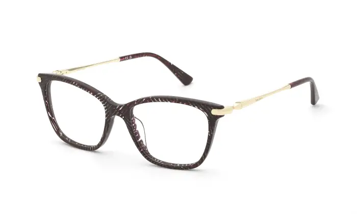 Nina Ricci Donna VNR473 05AG Montature da vista Acetato Rosso Squadrata