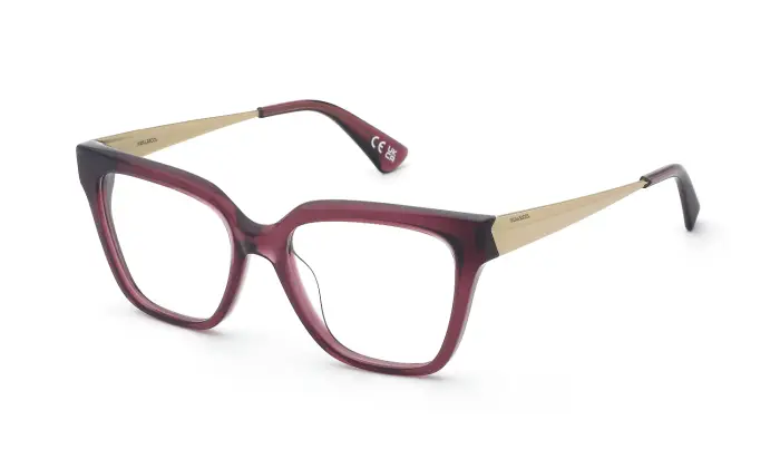 Nina Ricci Donna VNR476 03GB Montature da vista Acetato Viola Squadrata