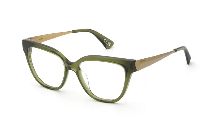 Nina Ricci Donna VNR477 02GN Montature da vista Acetato Verde Farfalla