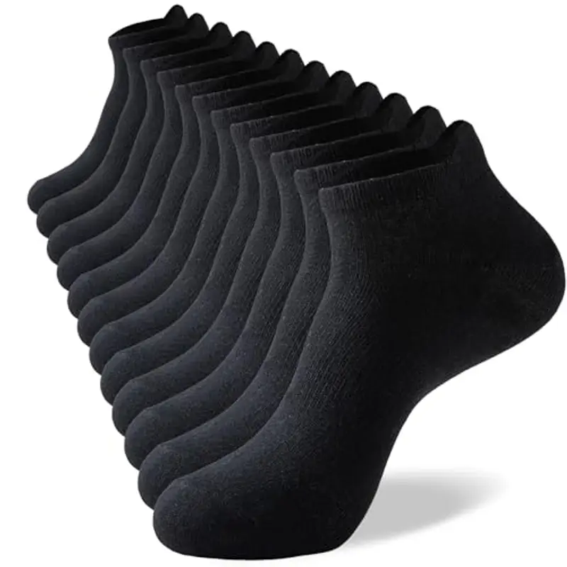 Niorasen Calzini in Bambù Uomo e Donna, 6 Paia, Calzini Corti, Estivi Traspiranti, da Lavoro, Sportivi alla Caviglia per Running e