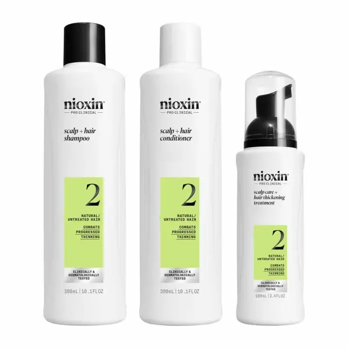 Nioxin Kit System 2 Capelli Naturali e Caduta Avanzata 700ml