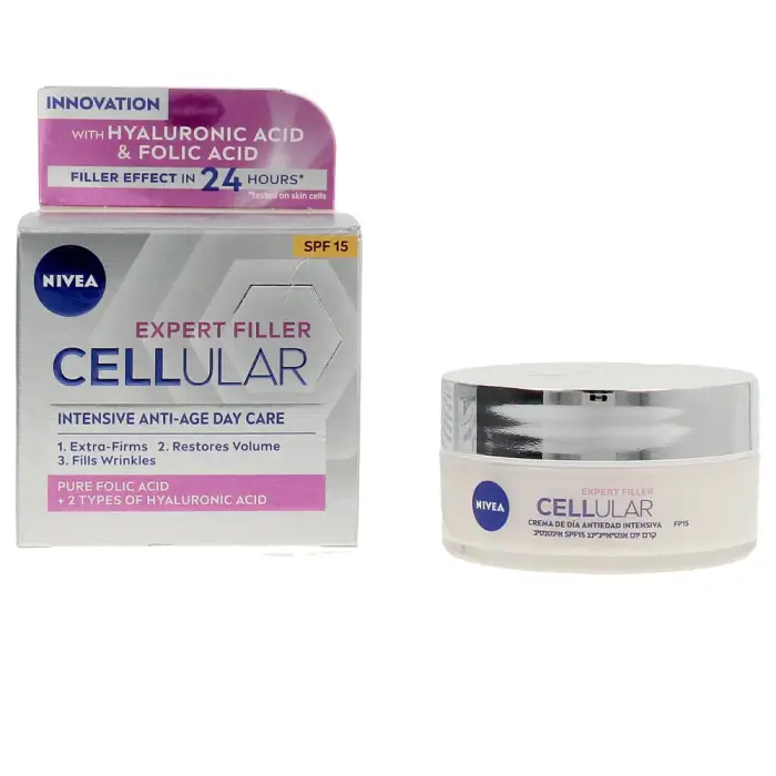 Nivea Cellular Filler Crema Giorno Ialuronico e Folico Spf15 50 ml