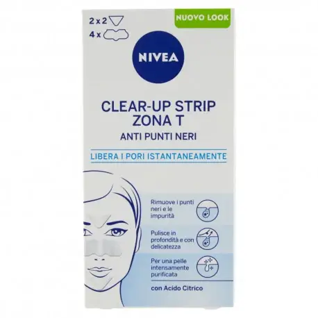 Nivea Clear-Up Trip Zona T Punti Neri Pelli Da Normali A Miste 6 Cerotti