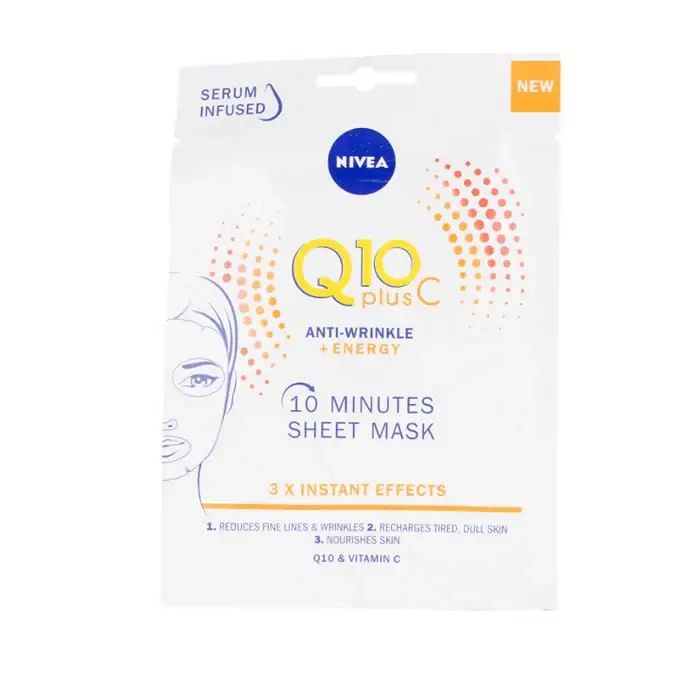 Nivea Maschera Viso Energizzante Anti Rughe Vitamina C Q10+