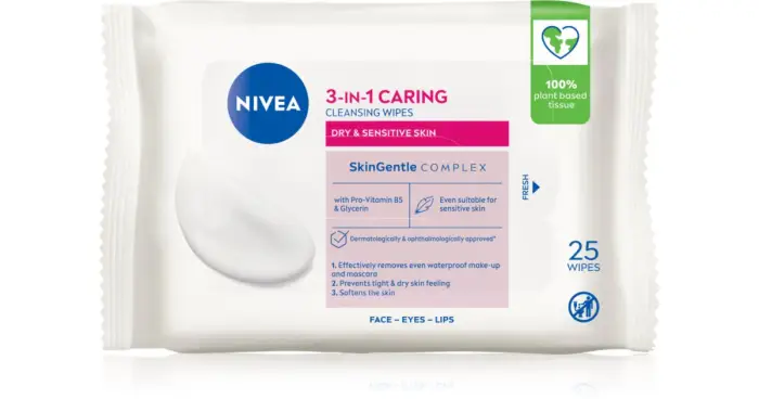 Nivea Salviette Detergenti ( Pelle Secca e Sensibile) - 25 Pz