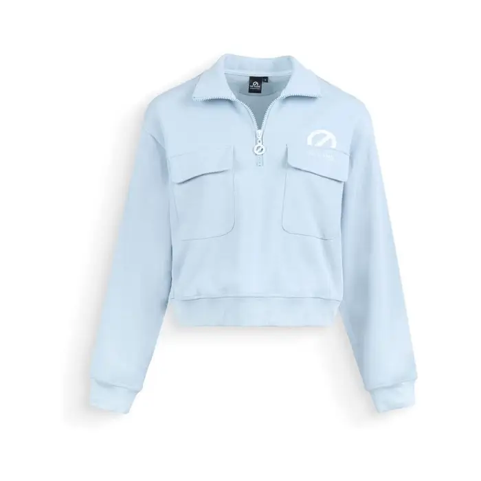 No Name Felpe WILLO PKT HOODIE W - SOFT COTTON - BLEU Blu