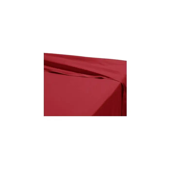 No Name Lenzuolo Drap plat 180 x 290 cm 100% coton 57 fils France Rosso