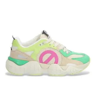 NO NAME per donna PNVKSME Sneakers Krazee Runner in pelle multicolore, Basso, Stringhe, Casual, Sportivo