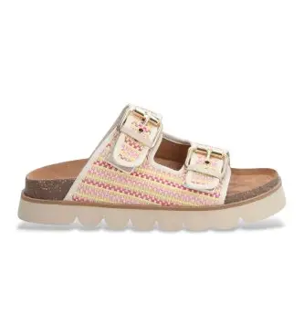 NO NAME per donna QNXSGRA Sandali multicolore Sandy Slap, Tessuto, Basso, Nessuno, Casual