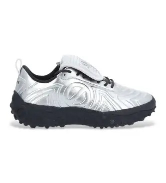 NO NAME per donna SNOJMET Sneakers Silver Wave, Argento, Basso, Stringhe, Casual, Sportivo