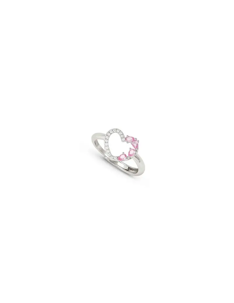 Nomination Anello regolabile Shine Me Up in argento con Cuore rosa 241900/004